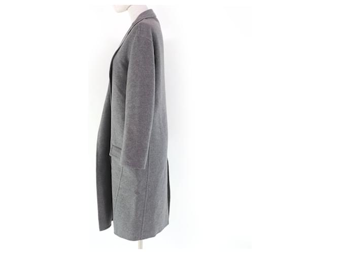 Céline Abrigo Crombie Egg de cachemira Celine Gris - vista 2