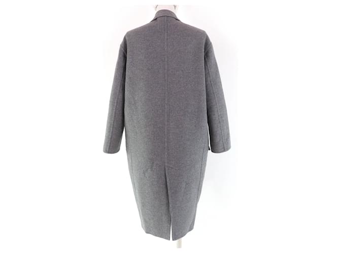 Céline Abrigo Crombie Egg de cachemira Celine Gris - vista 3