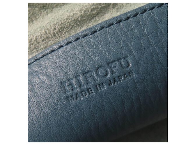 Autre Marque Borsa in pelle HIROFU Blu - vista 10