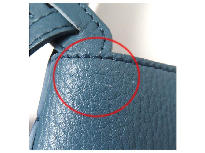 Autre Marque Borsa in pelle HIROFU Blu - vista 12