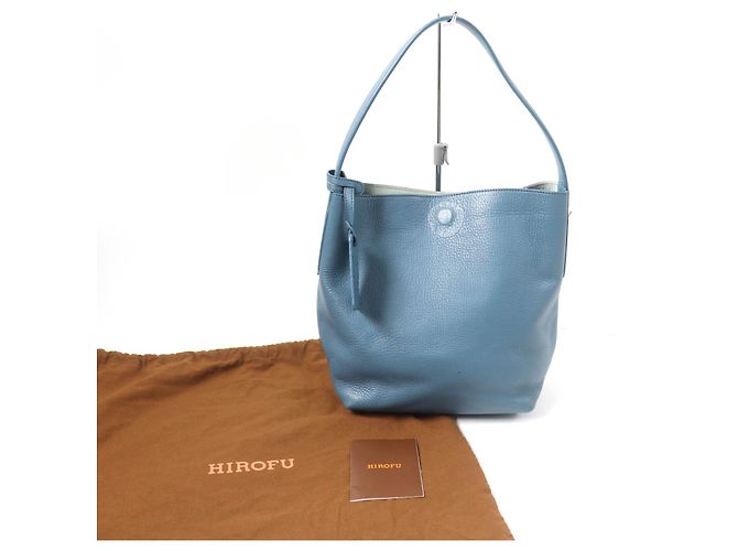 Autre Marque Borsa in pelle HIROFU Blu - vista 2