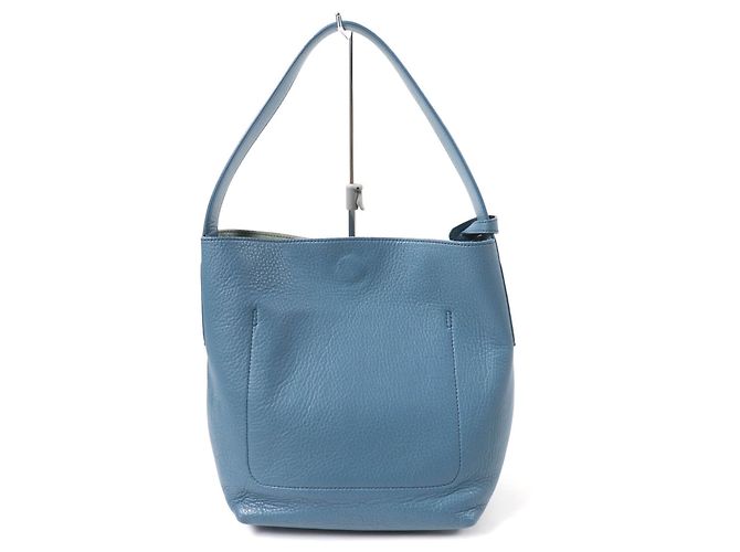 Autre Marque Borsa in pelle HIROFU Blu - vista 3