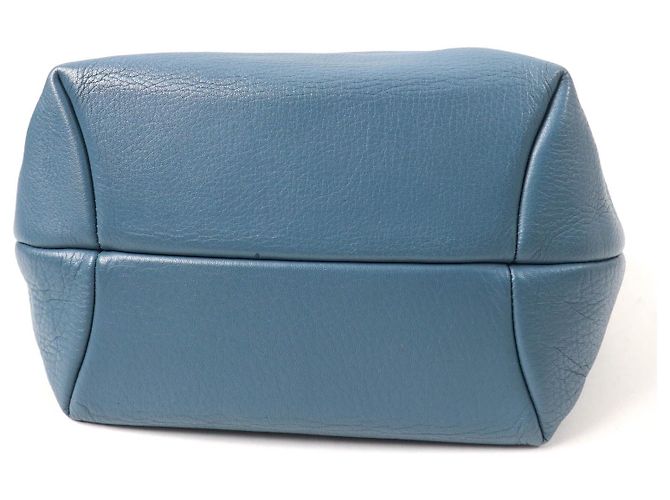 Autre Marque Borsa in pelle HIROFU Blu - vista 4