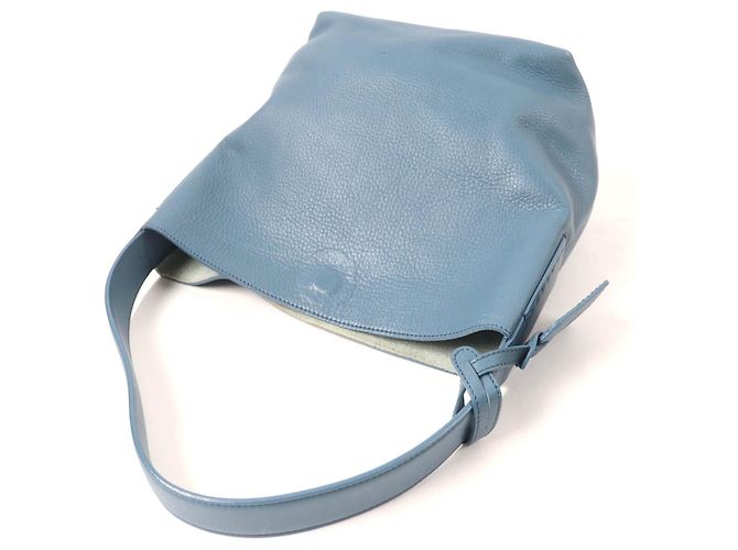 Autre Marque Borsa in pelle HIROFU Blu - vista 5