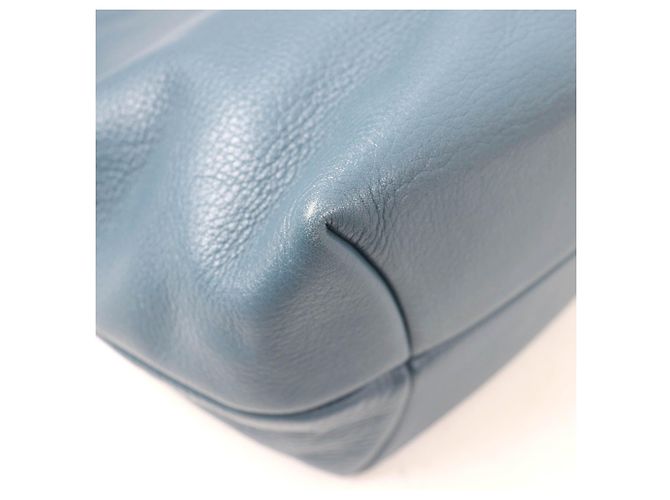 Autre Marque Borsa in pelle HIROFU Blu - vista 7