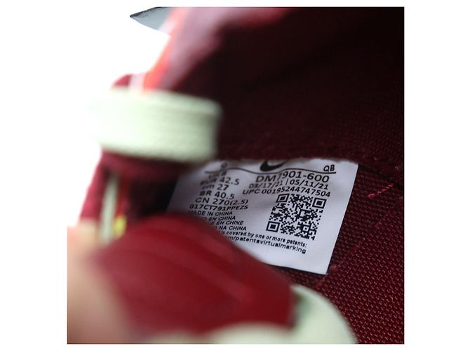 Nike KAWS Sacai Blazer Low Leder Sneakers Rot - Ansicht 12