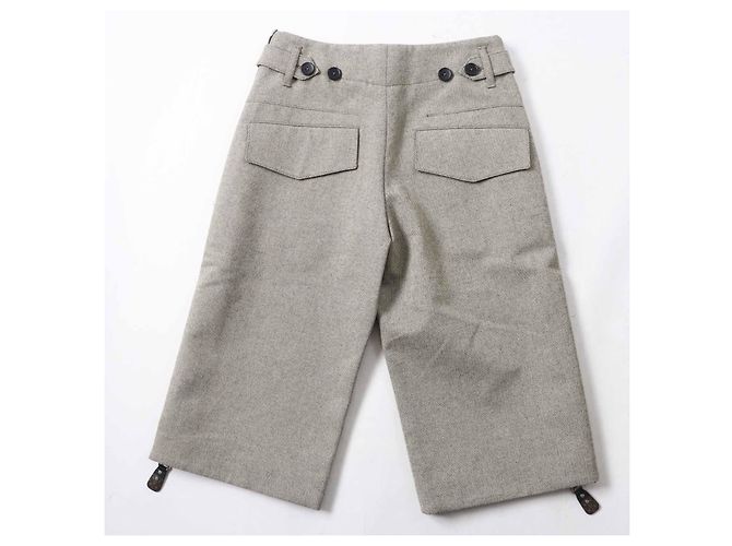 Louis Vuitton Side Zip Polyurethane Blend Pants Beige - view 3