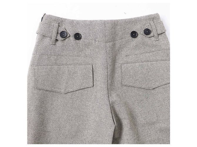 Louis Vuitton Side Zip Polyurethane Blend Pants Beige - view 4