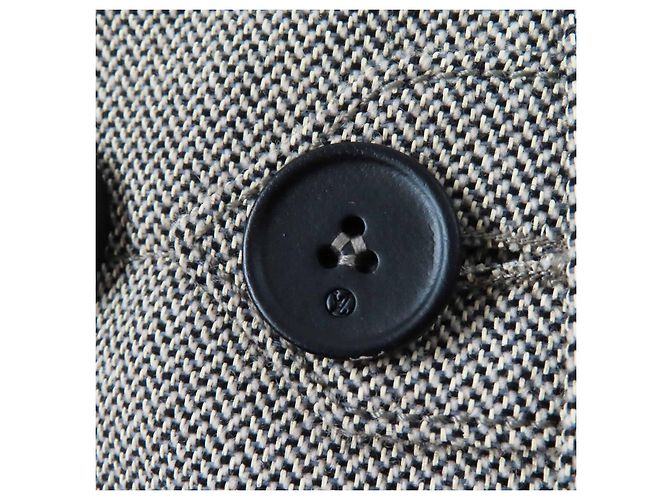 Louis Vuitton Side Zip Polyurethane Blend Pants Beige - view 7