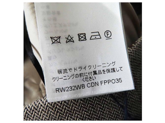Louis Vuitton Side Zip Polyurethane Blend Pants Beige - view 9