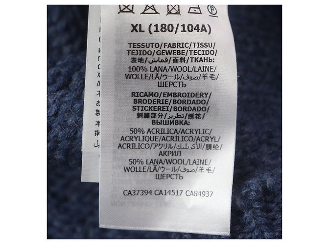 Jersey de lana bordado GG de Gucci Azul Azul marino - vista 7