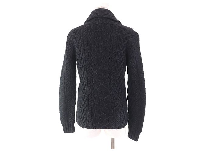 Ralph Lauren Cárdigan de algodón con cuello chal RRL Negro - vista 3