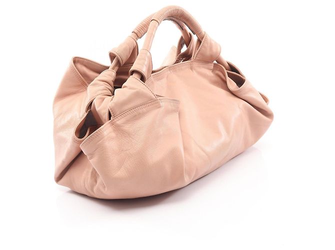 Borsa in pelle nappa rosa Loewe Aire - vista 2