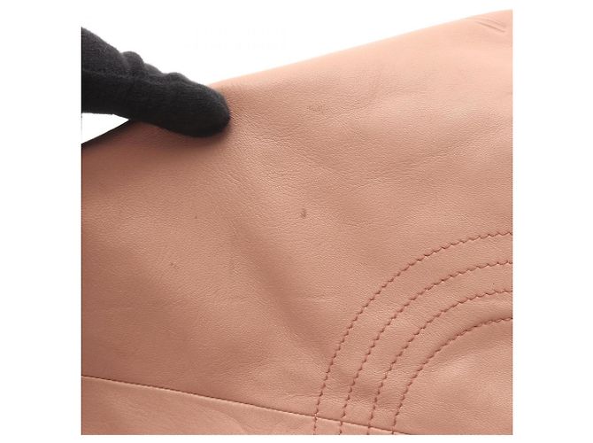 Borsa in pelle nappa rosa Loewe Aire - vista 8
