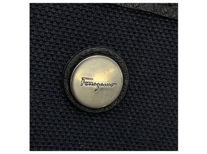 Borsa tote in tela nera Salvatore Ferragamo - vista 9