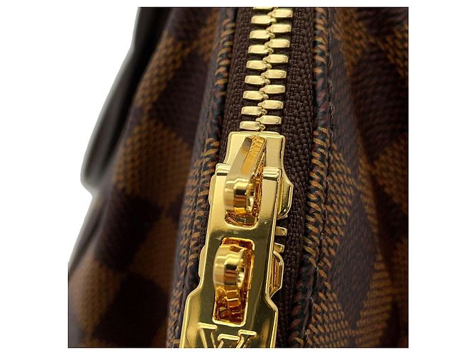 Borsa Louis Vuitton Damier Ebene Verona PM Rosso Monogramma - vista 10