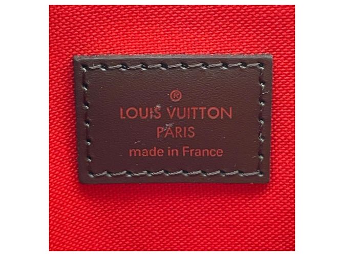 Borsa Louis Vuitton Damier Ebene Verona PM Rosso Monogramma - vista 16