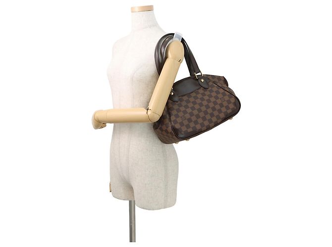 Borsa Louis Vuitton Damier Ebene Verona PM Rosso Monogramma - vista 5