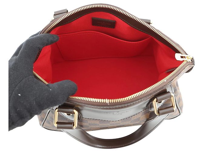 Borsa Louis Vuitton Damier Ebene Verona PM Rosso Monogramma - vista 6