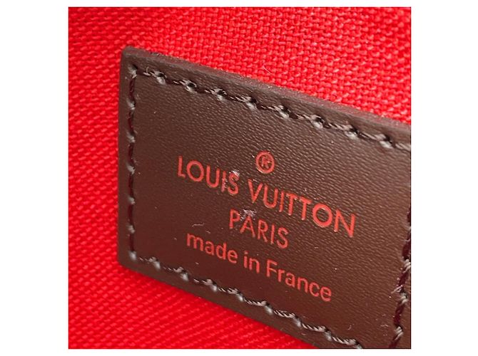 Borsa Louis Vuitton Damier Ebene Verona PM Rosso Monogramma - vista 7