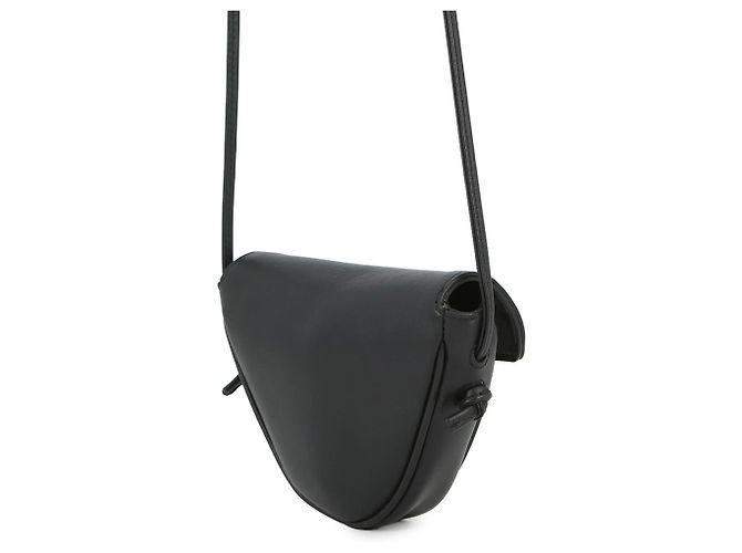 Céline Borsa a Spalla in Pelle Mini Triangle di Celine Nero - vista 2