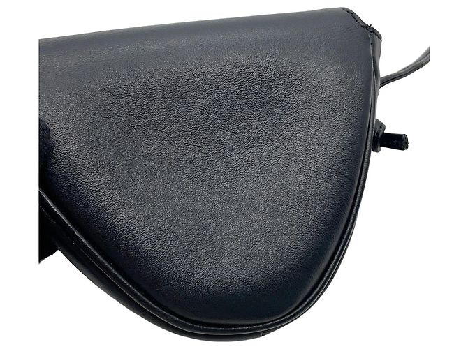 Céline Borsa a Spalla in Pelle Mini Triangle di Celine Nero - vista 7