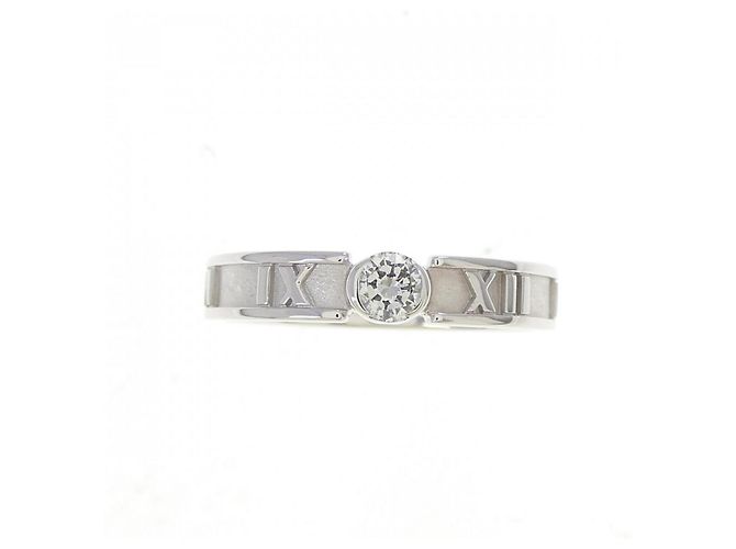 Tiffany & Co Tiffany Atlas Ring 18K Weißgold mit Diamant Golden - Ansicht 2