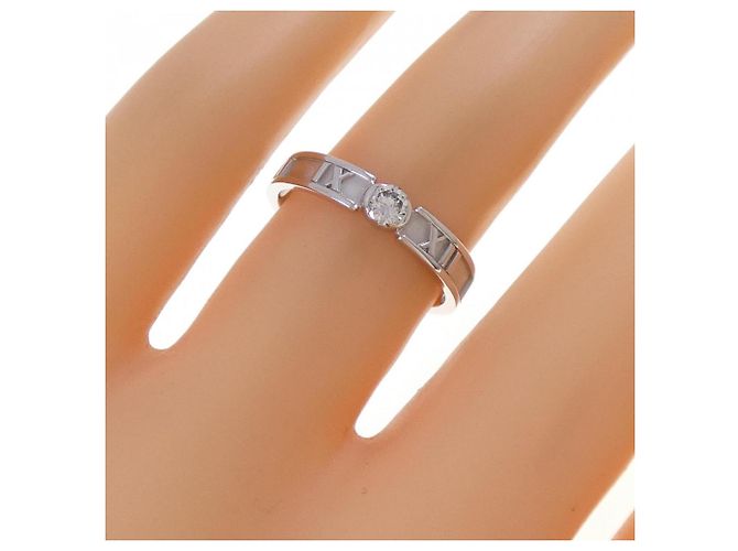 Tiffany & Co Tiffany Atlas Ring 18K Weißgold mit Diamant Golden - Ansicht 5