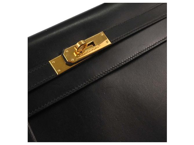 Hermès Hermes Kelly Black Box Calf with Gold Hardware 35 Schwarz - Ansicht 7