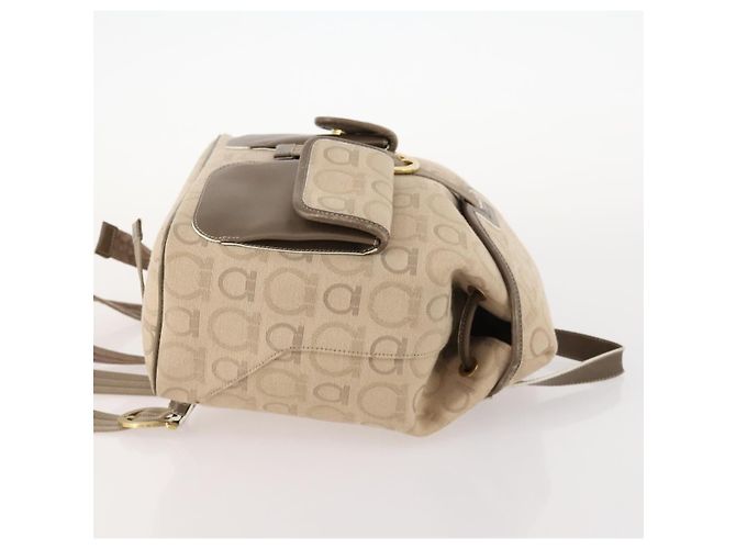 Salvatore Ferragamo Gancini Canvas Beige - vista 3