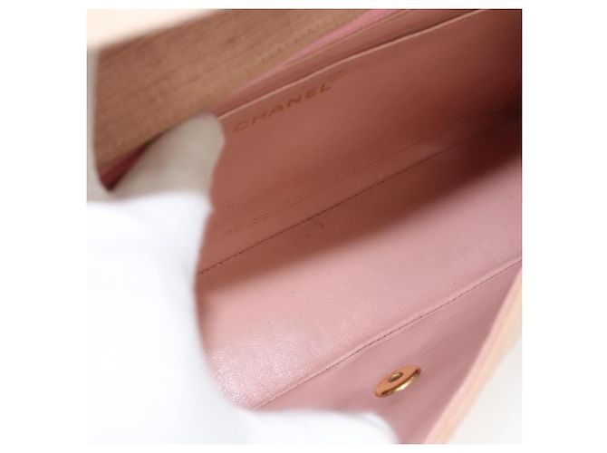 Chanel Vintage Diana Flap Quilted Canvas Small Rosa - vista 5
