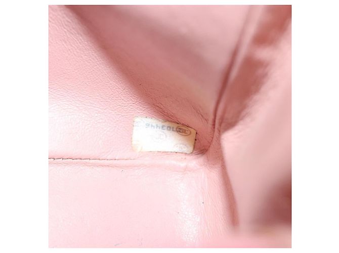 Chanel Vintage Diana Flap Quilted Canvas Small Rosa - vista 6