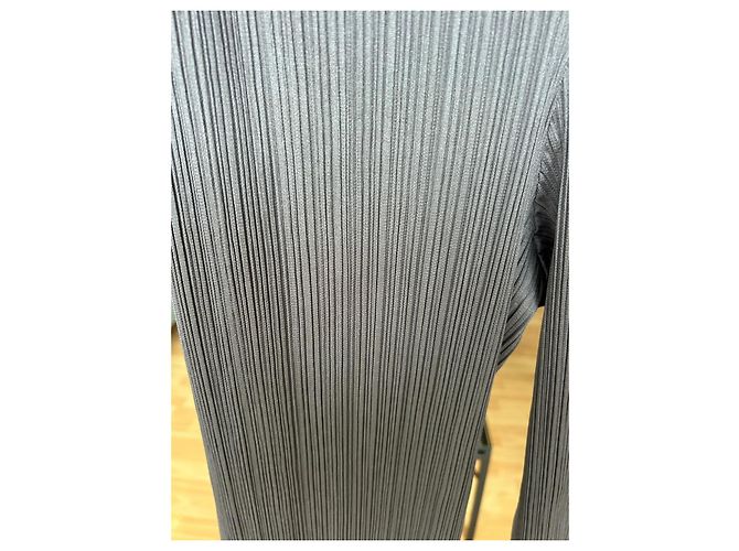 Issey Miyake Pleats Please Gerade Plissierte Hose Grau - Ansicht 6