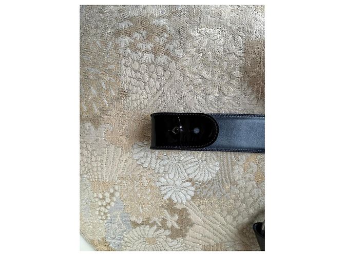 Gucci Horsebit Gürtel aus schwarzem Lackleder - Ansicht 6