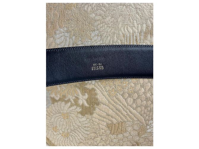 Gucci Horsebit Gürtel aus schwarzem Lackleder - Ansicht 8