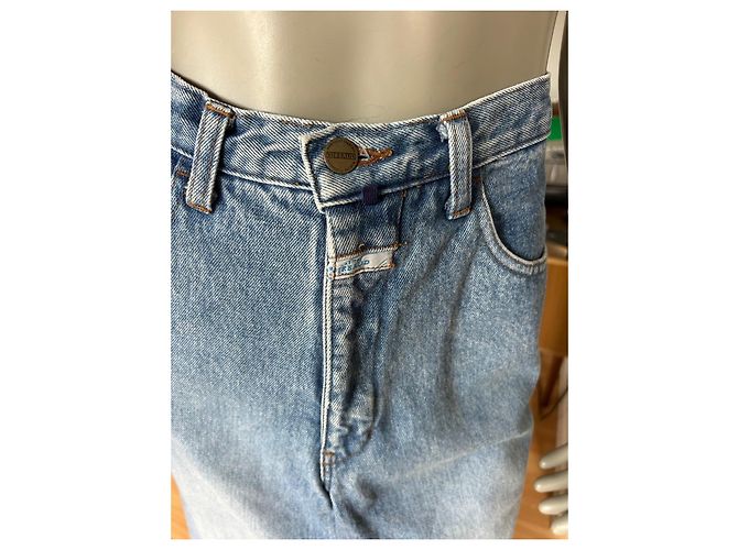 Gonna maxi in denim blu Marithé et François Girbaud - vista 7