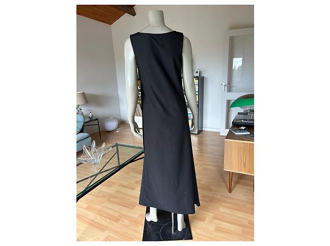 Comme Des Garcons Robe de Chambre Maxikleid Schwarz - Ansicht 3