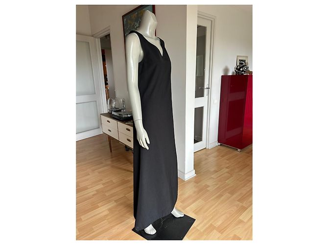 Comme Des Garcons Robe de Chambre Maxikleid Schwarz - Ansicht 5