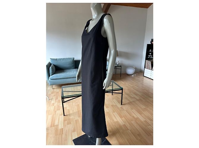 Comme Des Garcons Robe de Chambre Maxikleid Schwarz - Ansicht 9