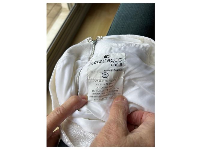 Pantalones Courreges de lino blanco - vista 7