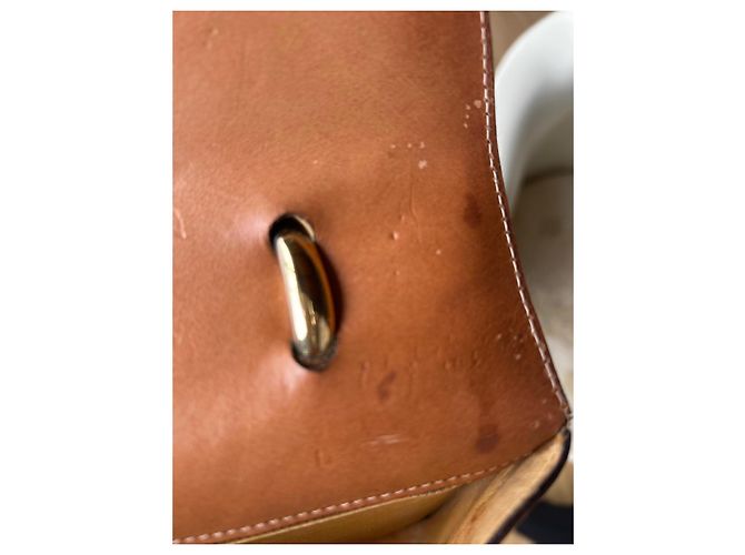 Céline Triomphe Monogramm Handtasche Beige Canvas - Ansicht 13