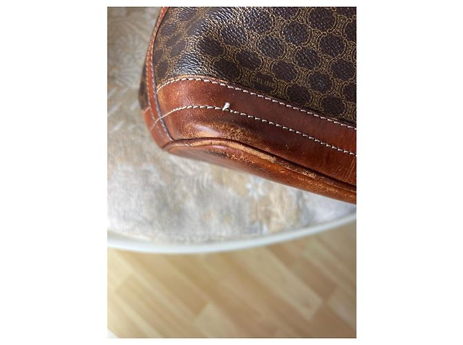Céline Macadam Bucket Bag braun Leder - Ansicht 10