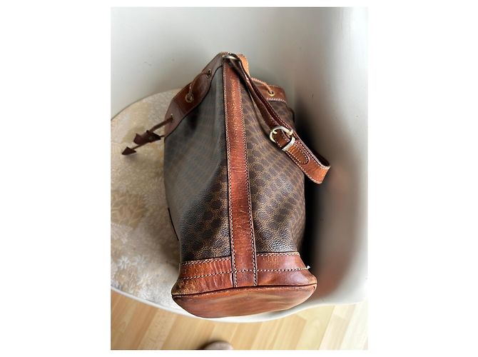 Céline Macadam Bucket Bag braun Leder - Ansicht 12