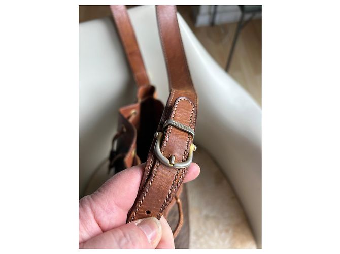 Céline Macadam Bucket Bag braun Leder - Ansicht 13
