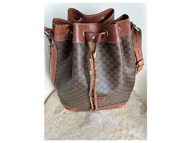 Céline Macadam Bucket Bag braun Leder - Ansicht 5