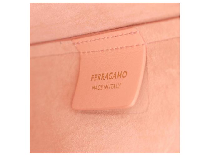 Borsa tote in pelle rosa Salvatore Ferragamo - vista 4