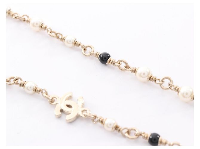 Collana Bambi Coco Mark 2025 di CHANEL Bianco D'oro Verde - vista 7