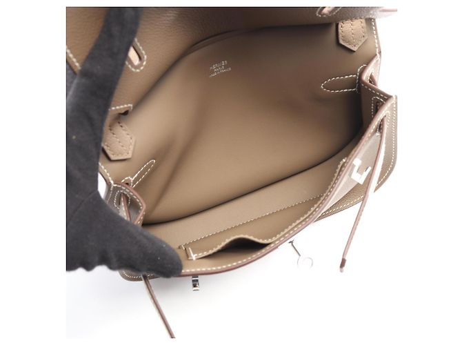 Borsa a Spalla Jypsiere Mini in Grigio Etoupe di Hermès Marrone Taupe - vista 3