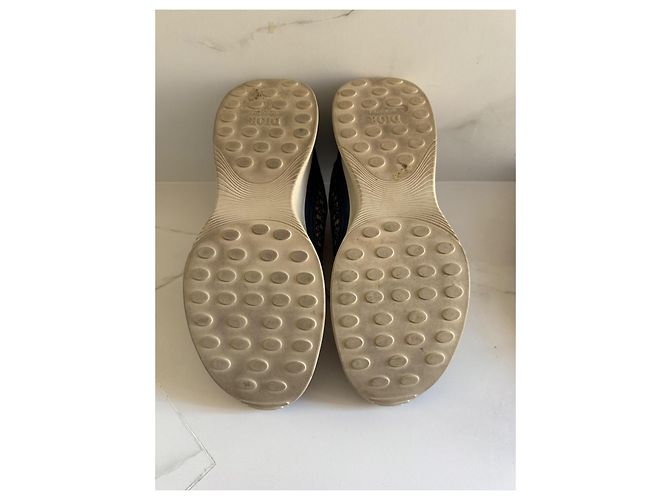 Sneakers Dior Homme in pelle blu - vista 10