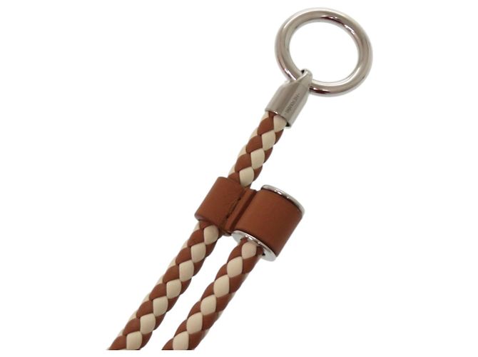 Herrenleder-Metallgürtel in Braun Glenan von Hermès Weiß - Ansicht 9